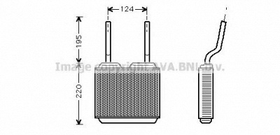 AVA QUALITY COOLING ol6132 -  Теплообменник, отопление салона